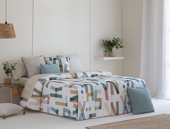 Confecciones Paula - Edredón Conforter 100% Algodón Abece