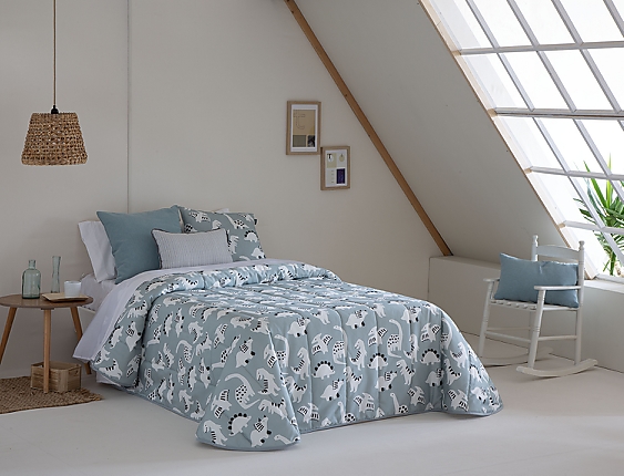 Confecciones Paula - Edredón bouti Jurasic doble relleno (200 gr)