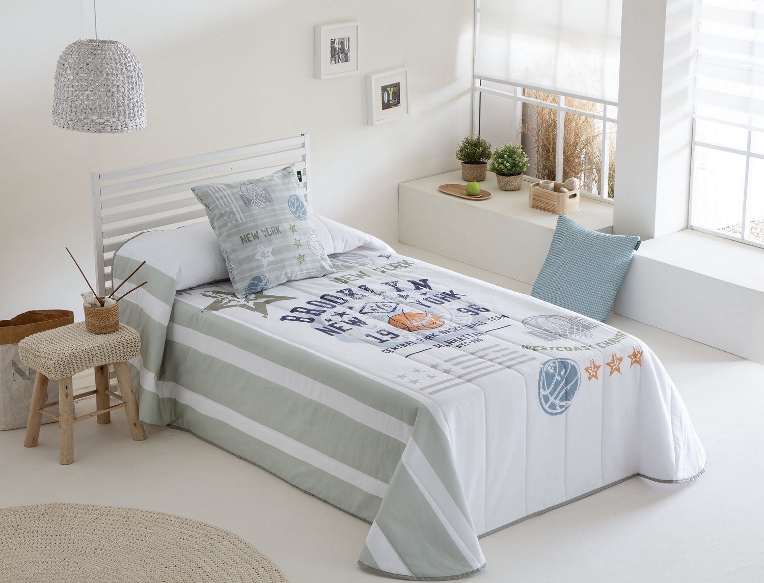 Confecciones Paula Edredón Sherpa 100% Algodón Basket