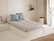 Edredón Ajustable Trazo color piedra