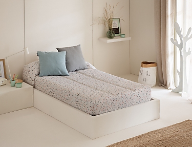 Confecciones Paula - Edredón Ajustable Trazo color piedra