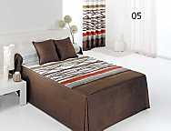 Colcha edredón Azibar color Marrón o Morado Oferta últimas unidades