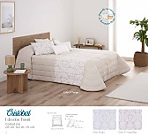 Edredón Sherpa Jacquard Cristobal con fundas de cojín color Beige, Maquillaje o Gris