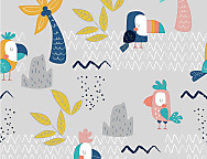 Edredón o Conforter Aloha A color Gris o Turquesa