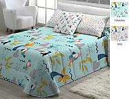 Edredón o Conforter Aloha A color Gris o Turquesa