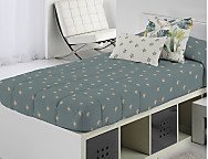 Edredón ajustable Bas A color Beige o Verde agua