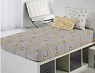 Edredón ajustable Nala A color Beige o Gris