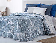 Colcha Jacquard Benur color Azul, Beige o Gris