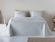 Colcha capa Drub color Crudo, Piedra o Gris claro