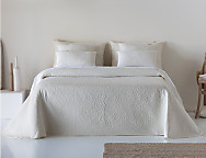 Colcha capa Drub color Crudo, Piedra o Gris claro