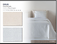 Colcha capa Drub color Crudo, Piedra o Gris claro