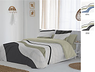 Funda nórdica 100% algodón Onix color Azul o Gris