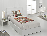 Edredón ajustable 100% Algodón Vita color Azul o Naranja