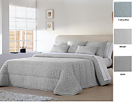 Edredón Conforter Nórdico Jacquard Mikonos color Beige, Gris o Turquesa