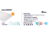 Cubrecolchón acolchado termoregulador Fresh Energy alto 30cm