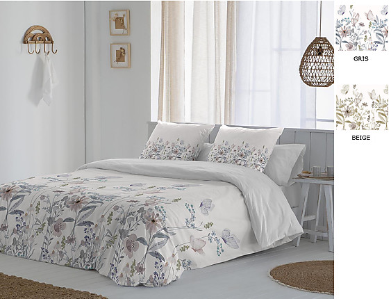 JVR - Funda nórdica Dalia color Beige o Gris