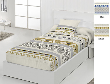 JVR - Edredón ajustable Bambú color Azul o Beige