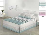 Colcha Edredón Niza color Rosa o Turquesa