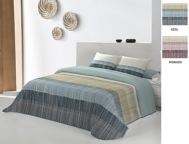 JVR - Edredón Conforter Nórdico Tineo color Azul o Morado