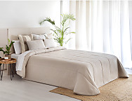 Colcha bouti Jacquard Nido 60gr color Beige, Mostaza, Rosa o Turquesa