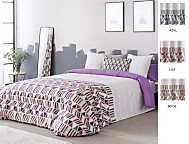 Funda nórdica Eibar color Azul, Beige o Lila