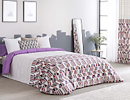 Funda nórdica Eibar color Azul, Beige o Lila