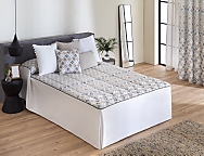 Colcha edredón Toledo con cojín incluído color Azul o Beige