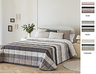 Edredón bouti Dover doble relleno (200 gr) color Nude, Taupé o Turquesa