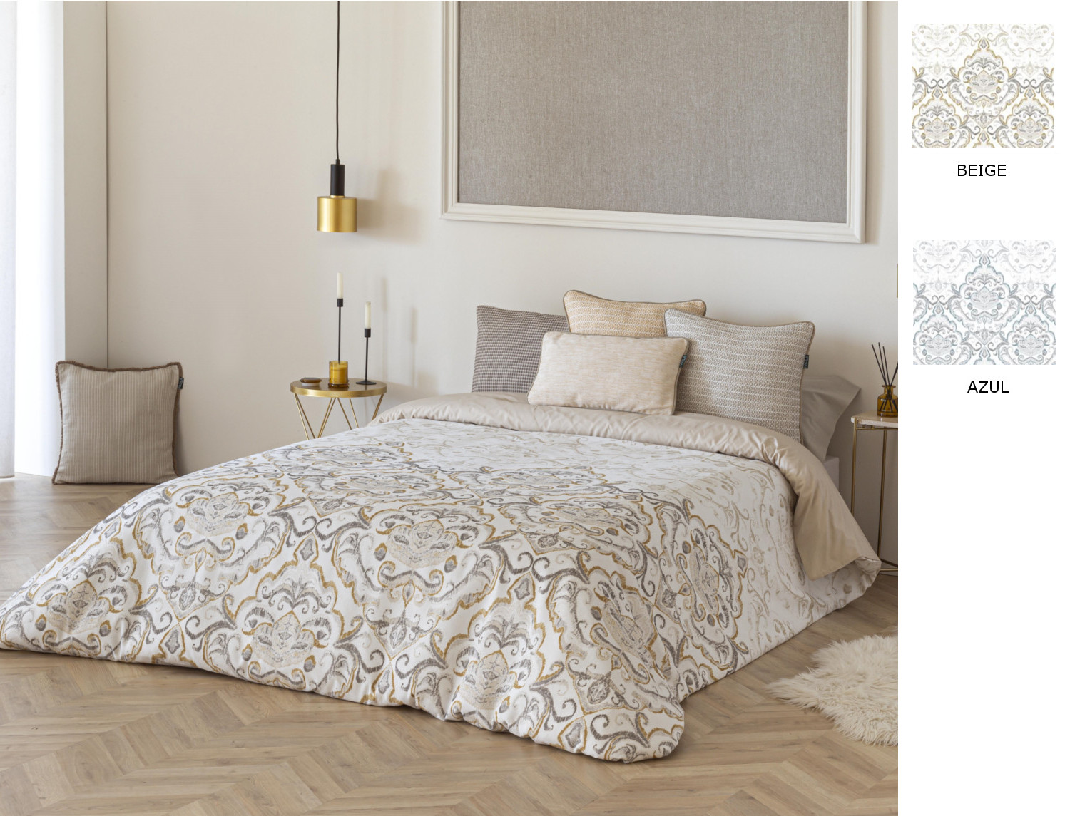 Confecciones Paula Funda nórdica Logroño color Azul o Beige