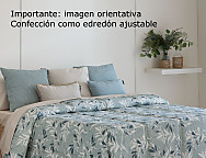 Edredón Ajustable Arties color Caldera, Gris o Turquesa