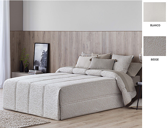 Confecciones Paula - Edredón Conforter Pique Pedraza color Beige o Blanco