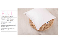 Relleno de cojín 10% plumón Fuji. Tejido Algodón Downproof